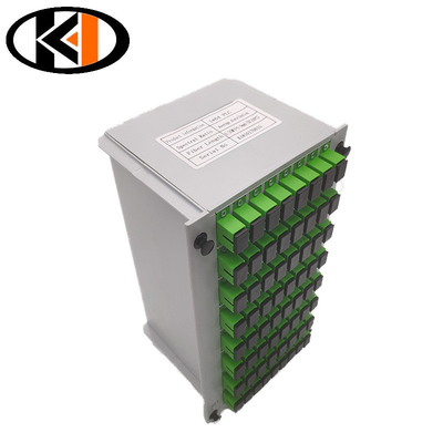 Perda de retorno dB ≥50 Fibra Óptica Splitter Cassette PLC 1x64 SC UPC para desempenho