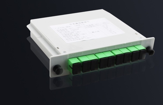 Telecomunicações FAT e FTD FTTH Fiber Splitter com WDM Cassette Tipo PLC Splitter 1x8 SC APC