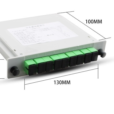 Tipo de fibra G657A 1x8 SC APC PLC Cassete Divididor de fibra óptica para transmissão de sinal