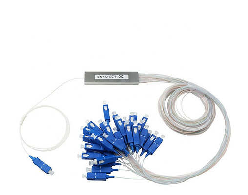 1M/1.5M G657A Fibra Ótica PLC Splitter 1x2 1x4 1x8 1x16 para tipo de conector SC/FC/LC/ST