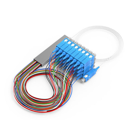 1M/1.5M G657A Fibra Ótica PLC Splitter 1x2 1x4 1x8 1x16 para tipo de conector SC/FC/LC/ST