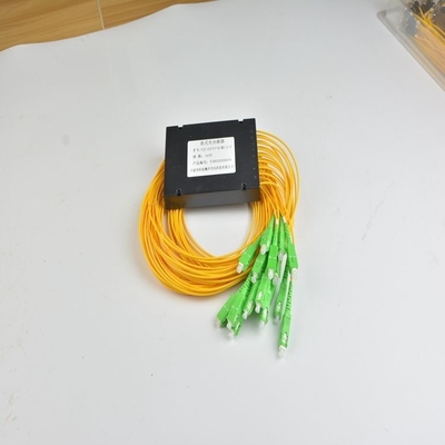 Rede PLC Splitter SC/APC Caixa ABS Fibra óptica de modo único SC/UPC PCL Splitter