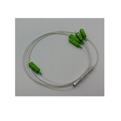 Telecomunicações PLC Splitter 1 2 Mini Fibra Óptica Fibra de aço Conector de tubo de diferencial