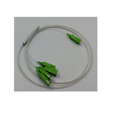 Telecomunicações PLC Splitter 1 2 Mini Fibra Óptica Fibra de aço Conector de tubo de diferencial