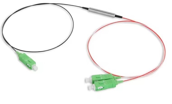 3 Alta Potência PER ER 28dB 1x2 1 2 Mini PM FBT Fibra Óptica Splitter com tipo de fibra G657A