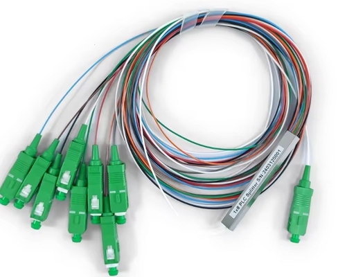 FTTH Mini Steel Tube Splitter Fibra Óptica Micro 1 * 8 SC APC MINI 1m 1,5m PLC Splitter