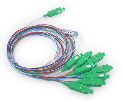 FTTH Mini Steel Tube Splitter Fibra Óptica Micro 1 * 8 SC APC MINI 1m 1,5m PLC Splitter