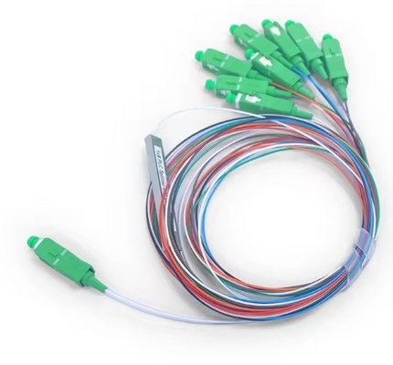 FTTH Mini Steel Tube Splitter Fibra Óptica Micro 1 * 8 SC APC MINI 1m 1,5m PLC Splitter