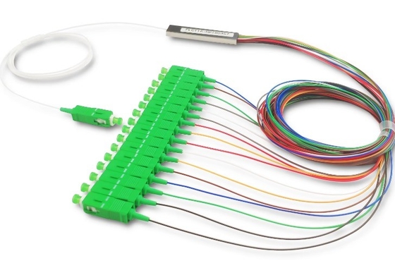 FTTH Micro Tubos de Aço Tipo 1x16 SC APC Fibra Ótica Plc Splitter para FAT e FTD